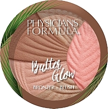 Палетка для контурирования лица - Physicians Formula Butter Glow Bronzer + Blush Healthy Glow — фото N1