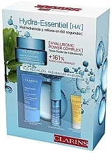 Духи, Парфюмерия, косметика Набор - Clarins Hydra-Essentiel [Ha2] (f/cr/50ml + f/cr/15ml + ser/15ml + cleanser/5ml)