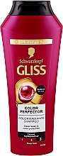 Шампунь для фарбованого і освітленого волосся - Gliss Color Perfector Repair & Protect Shampoo — фото N1