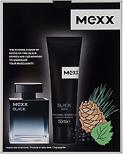 Mexx Black Man - Набор (edt/30ml + sh/gel/50ml) — фото N3