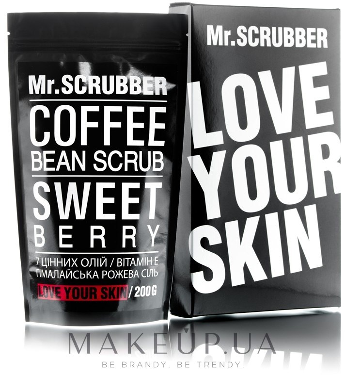 Кофейный скраб для тела - Mr.Scrubber Sweet Berry Scrub — фото 200g