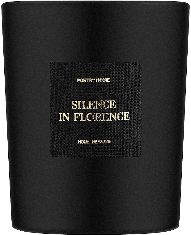 Poetry Home Black Round Red Box Silence In Florence - Набір (perfumed diffuser/250 ml + candle/200g) — фото N3