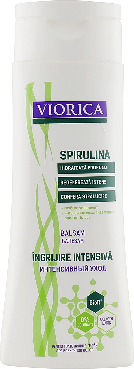 Кондиціонер для волосся "Інтенсивний догляд" - Viorica Spirulina Conditioner Intensive Care — фото N1