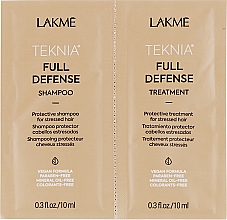 Набір пробників - Lakme Teknia Full Defense (shmp/10ml + h/mask/10ml) — фото N2