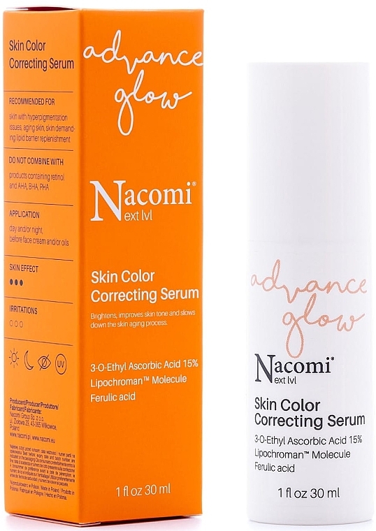 Сыворотка корректирующая тон кожи - Nacomi Next Level Skin Color Corecting Serum