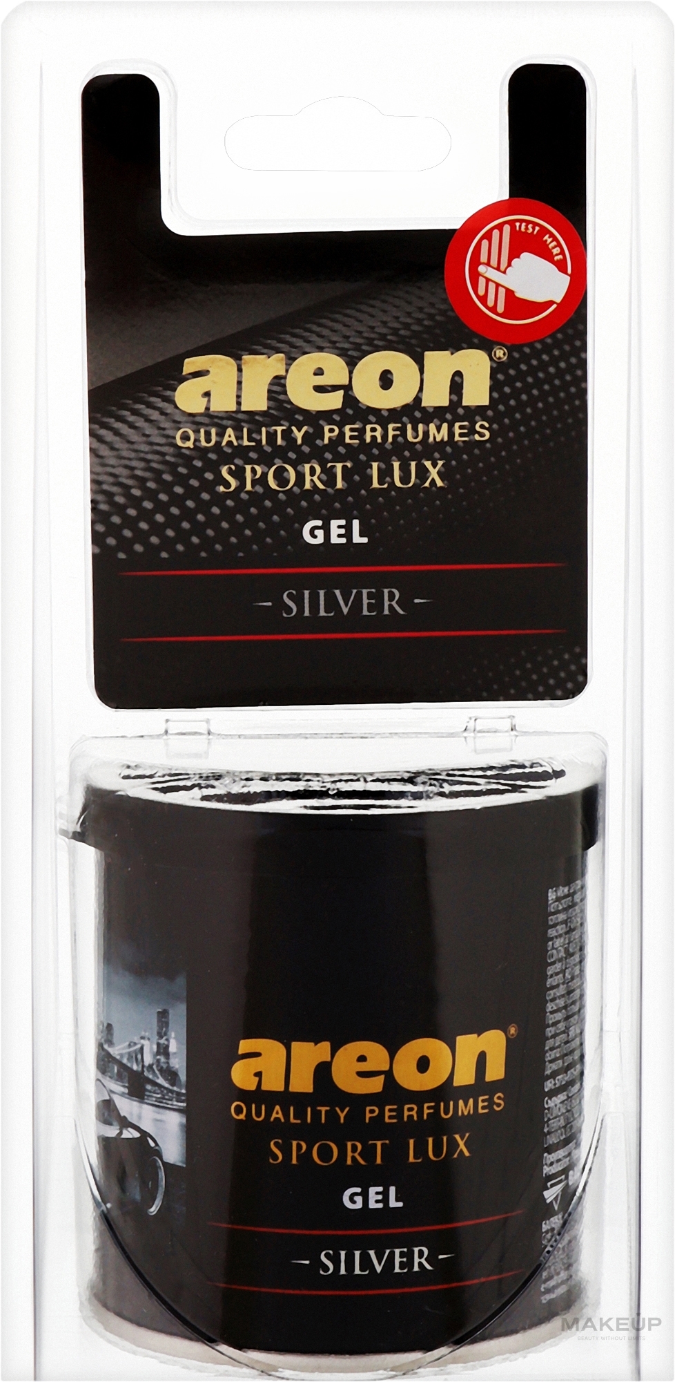Ароматизований гель для повітря "Срібло" - Areon Gel Can Sport Lux Blister Silver — фото 80g