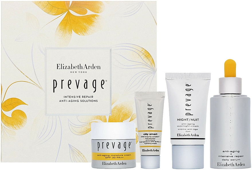 Набор - Elizabeth Arden Prevage Intensive Repair Anti-Aging Solutions (f/cr/5ml + f/cr/2x15ml + ser/30ml) — фото N2