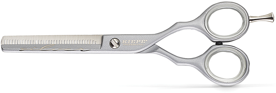 Филировочные ножницы с половинным лезвием, серебрянные - Kiepe Scissors Blending Luxury Silver-Silver 5,5 — фото N1