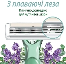 Набор бритв без сменных картриджей 3 шт - Bic Soleil Escape 3 Lavender & Eucalyptus — фото N4