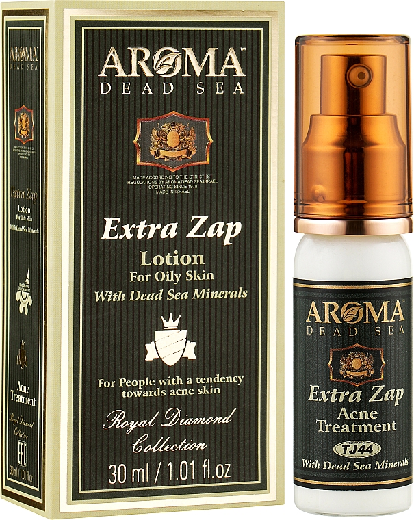 Концентрована сироватка для обличчя проти акне - Aroma Dead Sea Extra Zap Lotion — фото N2