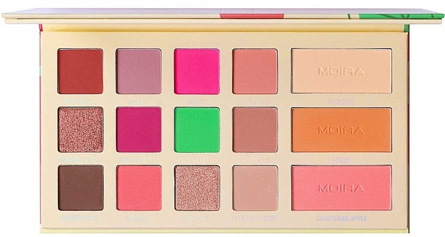 Палетка теней для век - Moira Apple Of My Eye Juicy Series Palette — фото N1