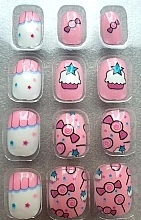 Накладные самоклеящиеся ногти для детей "Конфета", 979 - Deni Carte Tipsy Kids  — фото N7