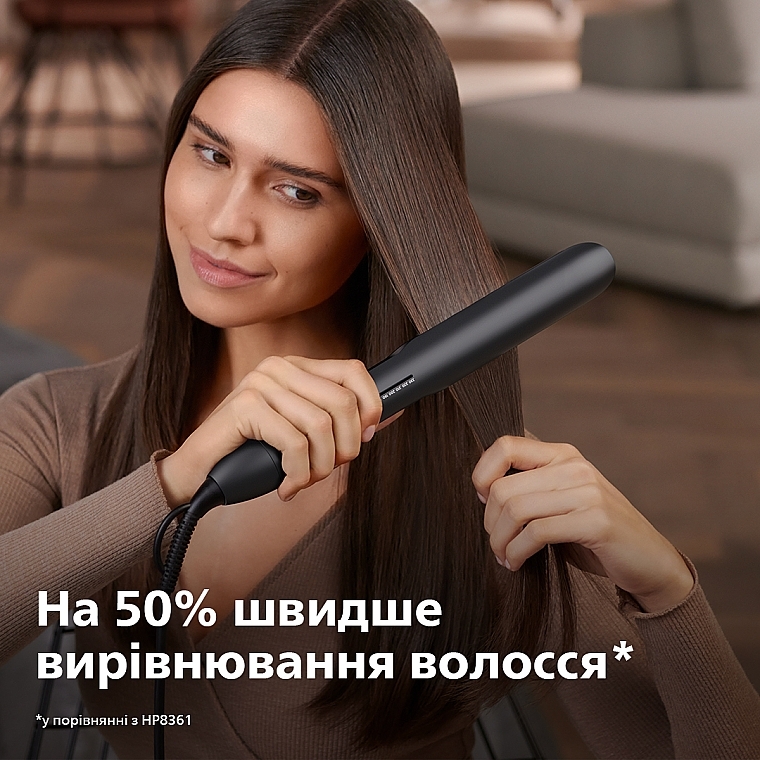 Стайлер для волос, черный - Philips Straightener Series 5000 BHS510/00 — фото N11