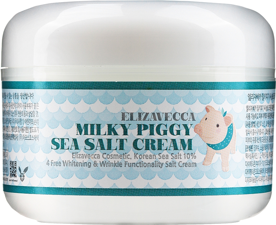 Солевой коллагеновый крем для лица - Elizavecca Face Care Milky Piggy Sea Salt Cream