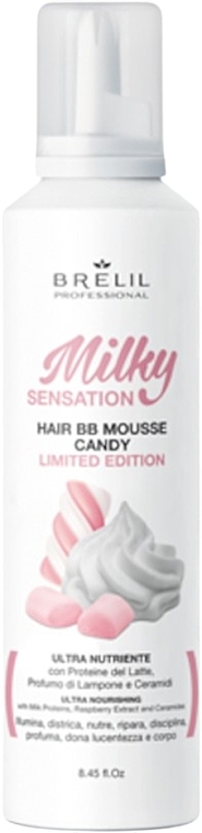Пенка для волос - Brelil Milky Sensation Hair BB Mousse Candy Limited Edition  — фото N1