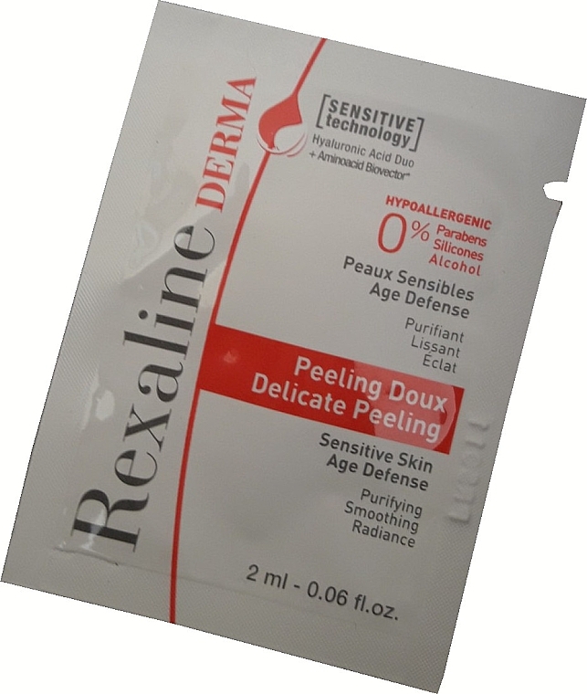 Антиалергенний пілінг для обличчя - Rexaline Derma Repair Peeling (пробник) — фото N1