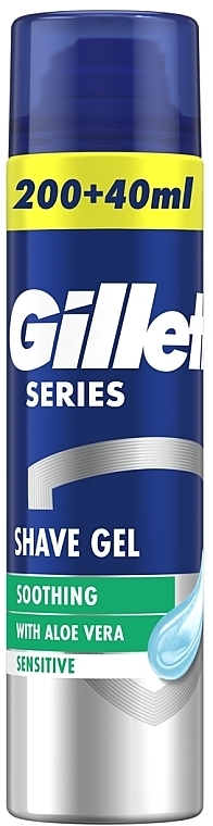 Гель для гоління для чутливої шкіри з алое вера - Gillette Series Soothing Sensitive With Aloe Vera Shave Gel