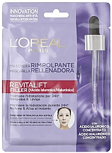 Маска для обличчя з гіалуроновою кислотою - L'Oreal Paris Revitalift Filler (Ha) Hyaluronic Acid Face Mask — фото N1