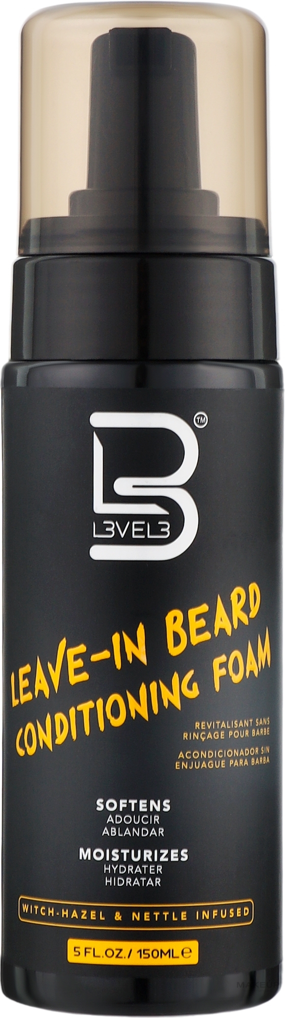 Незмивна пінка-кондиціонер для бороди - Level3 Leave-In Beard Conditioning Foam — фото 150ml