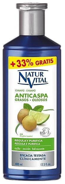 Шампунь проти лупи для жирного волосся - Natur Vital Аnticaspa Shampoo — фото N2