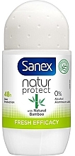 Кульковий дезодорант з екстрактом бамбуку - Sanex Natur Protect Bamboo Deodorant Roll On — фото N1
