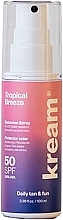 Сонцезахисний спрей - Kream Tropical Breeze Sunscreen Spray SPF50 — фото N2