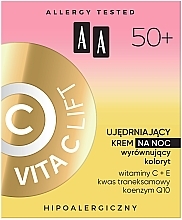 Нічний зміцнювальний крем для обличчя 50+ - AA Vita C Lift Firming Night Cream — фото N3