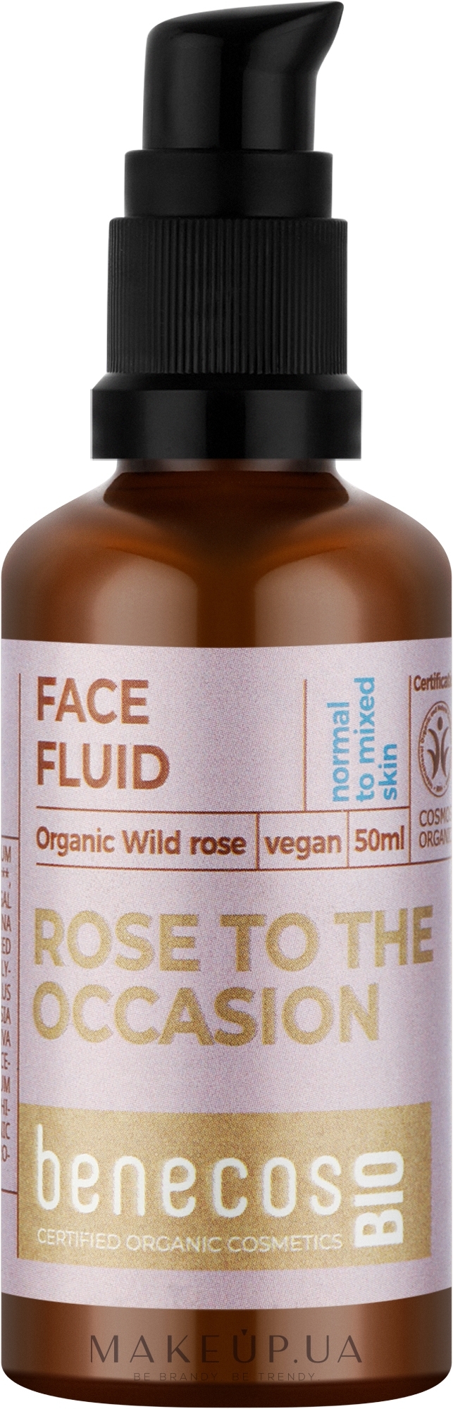 Флюїд для обличчя «Дика троянда» - Benecos Bio Organic Wild Rose Face Fluid — фото 50ml
