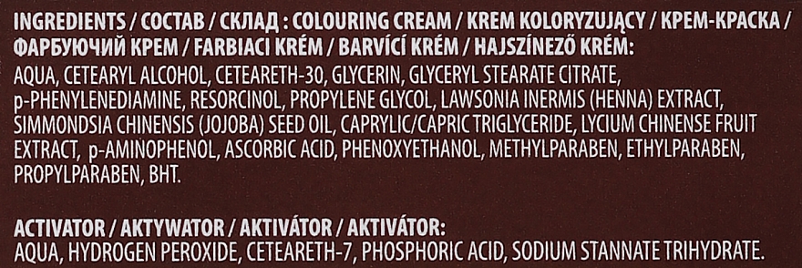 Venita Professional Henna Color Cream Eyebrow Tint Cream Goji Extract - Крем-фарба для фарбування брів з хною — фото N7
