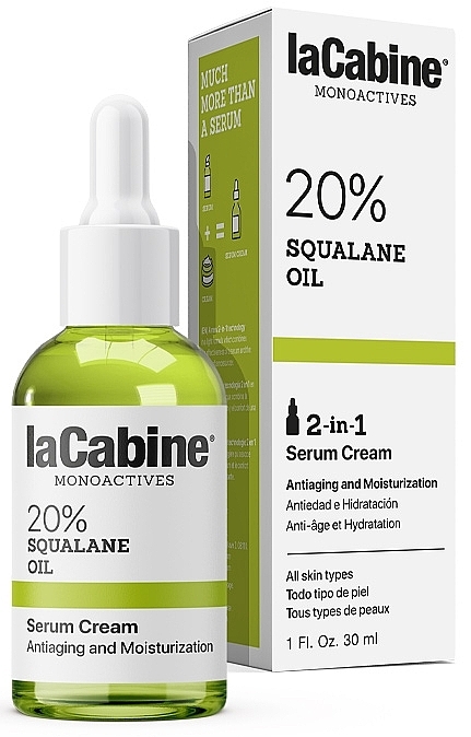 Крем-сыворотка для лица - La Cabine Monoactives 20% Squalane Oil Serum Cream — фото N2