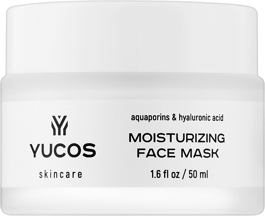 Зволожуюча маска з аквапоринами та гіалуроновою кислотою - Yucos Moisturizing Face Mask Aquaporins & Hyaluronic Acid