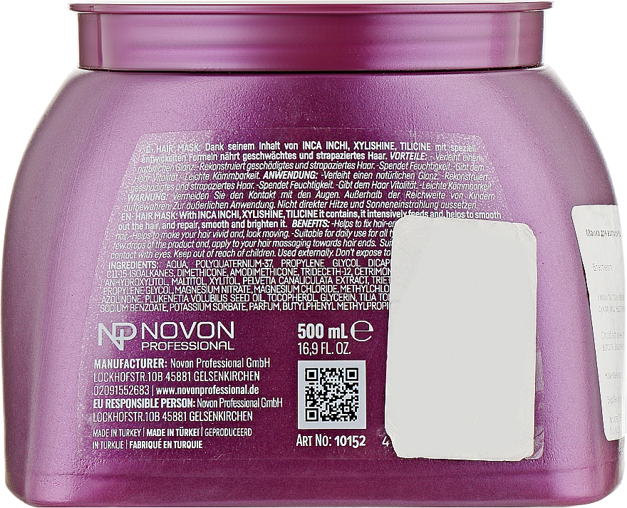 Маска для волосся - Novon Professional 3D Hair Mask — фото N4