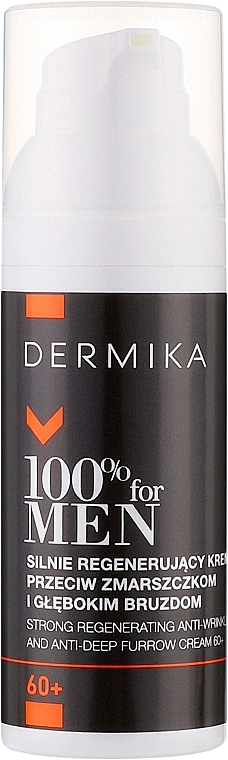 Крем против морщин и глубоких борозд - Dermika Strong Regenerating Anti-Wrinkle And Anti-Deep Furrow Cream 60+ — фото N1