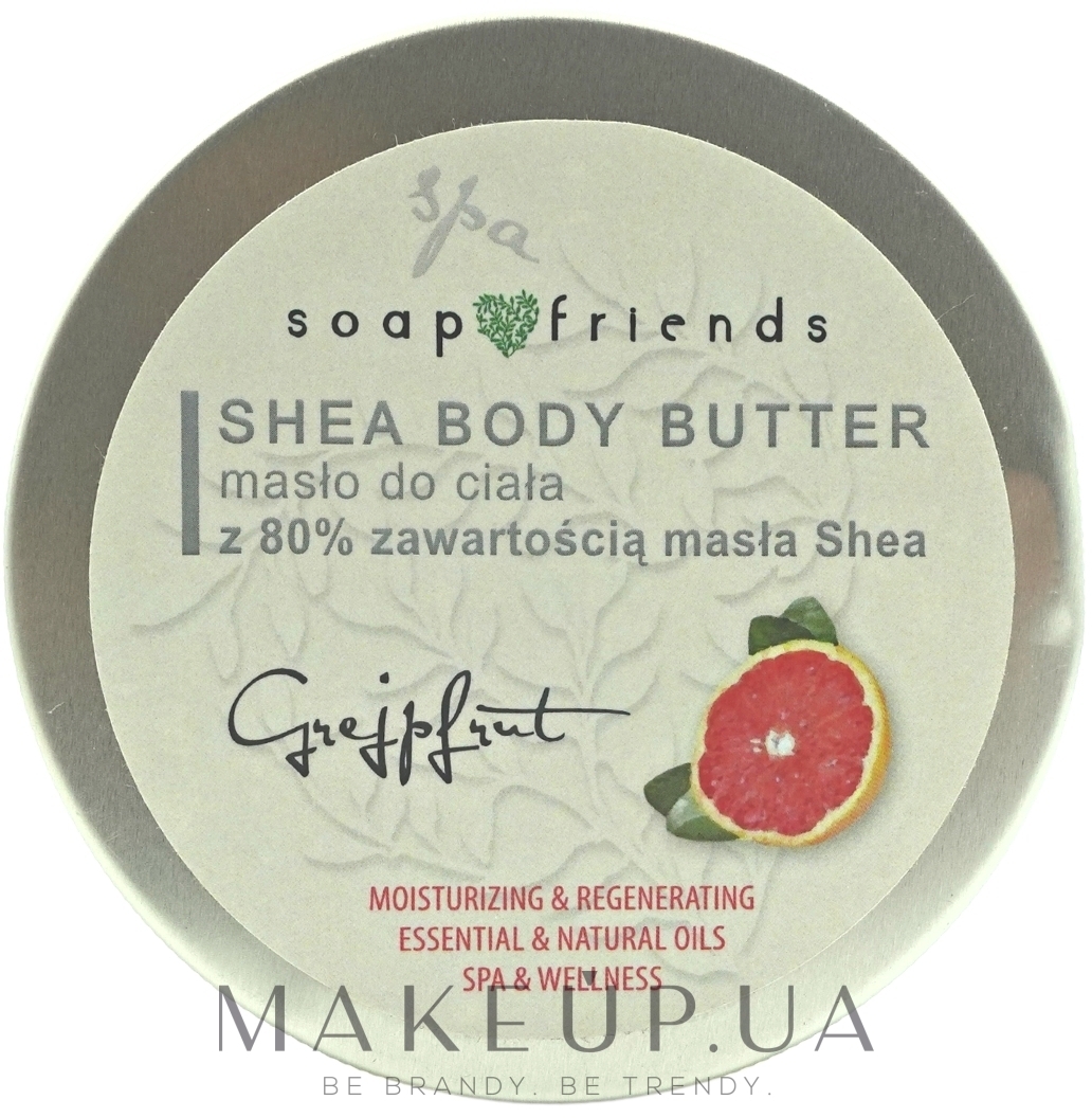Масло для тіла з 80% маслом ши "Грейпфрут" - Soap&Friends Grapefruit Shea Body Butter — фото 50ml