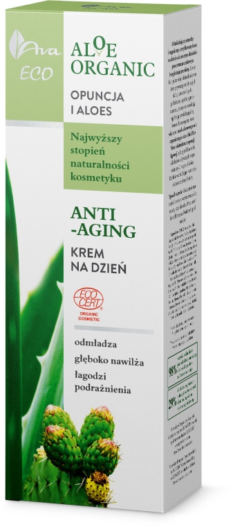 Денний крем для обличчя - Ava Laboratorium Aloe Organic Anti Aging Day Cream — фото N2