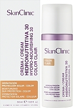 Крем гидро-питательный для лица с SPF30 - SkinClinic Hydro-Nourishing Facial Cream SPF30 Color Clair — фото N2