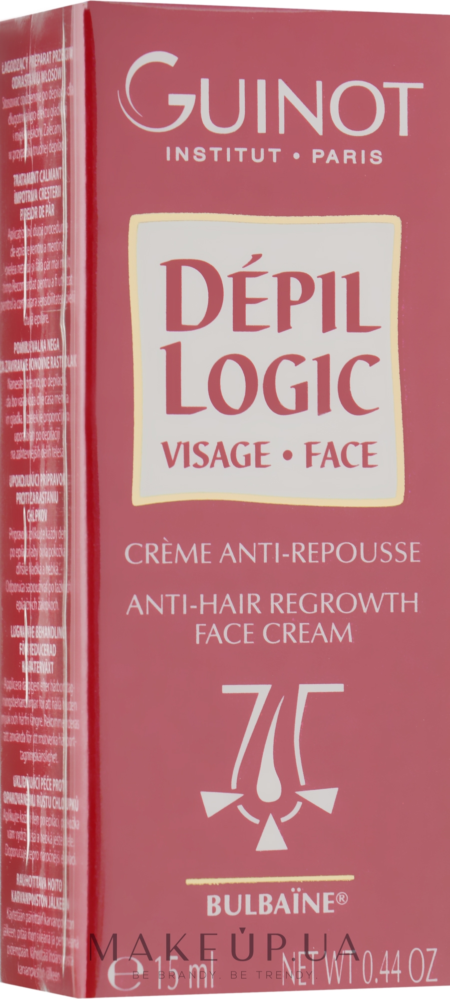 Крем для лица, замедляющий рост волос - Guinot Depil Logic Anti-Hair Regrowth Face Cream — фото 15ml