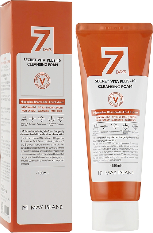 7 days secret vita plus 10 cleansing foam описание