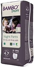 Ночные трусики-подгузники для девочек "Dreamy" 4-7 лет, 15-35 кг, 10 шт. - Bambo Nature  — фото N3