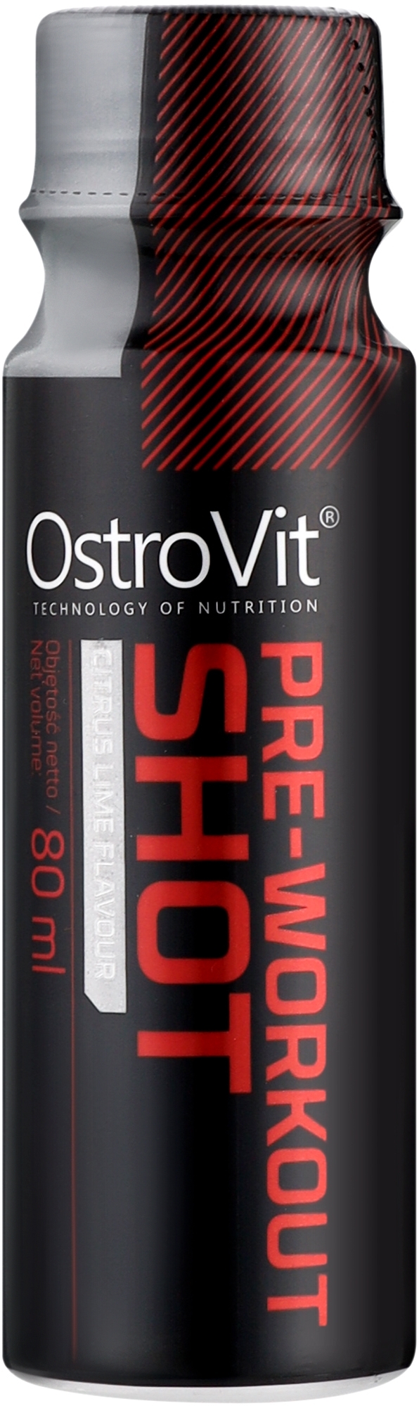 Предтренировочный комплекс - OstroVit Pre Workout Shot Citrus Lime Flavor — фото 80ml