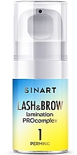 Засіб для ламінування вій і брів - Sinart Lash & Brow Lamination Procomplex 1 Perming — фото N1