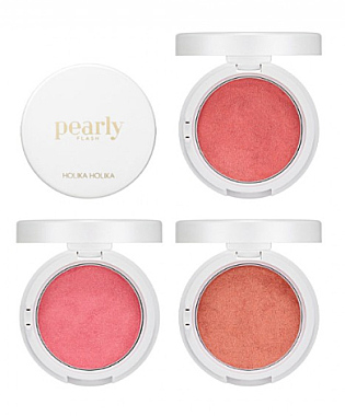 М'які рум'яна - Holika Holika Pearly Flash Pearly Dough Blusher — фото N1