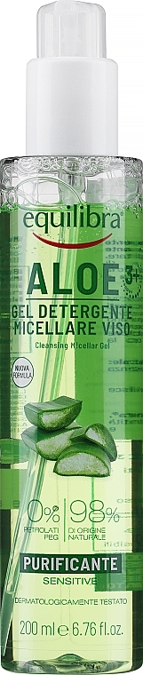 Очищающий мицеллярный гель - Equilibra Aloe Cleansing Micellar Gel