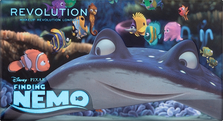 Палетка для контуринга лица - Makeup Revolution Disney & Pixar’s Finding Nemo Wake Up Bronzer And Highlighter Palette — фото N2