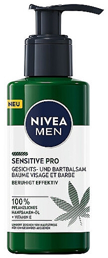 Бальзам для обличчя та бороди - NIVEA Sensitive Pro Face And Beard Balm — фото N1