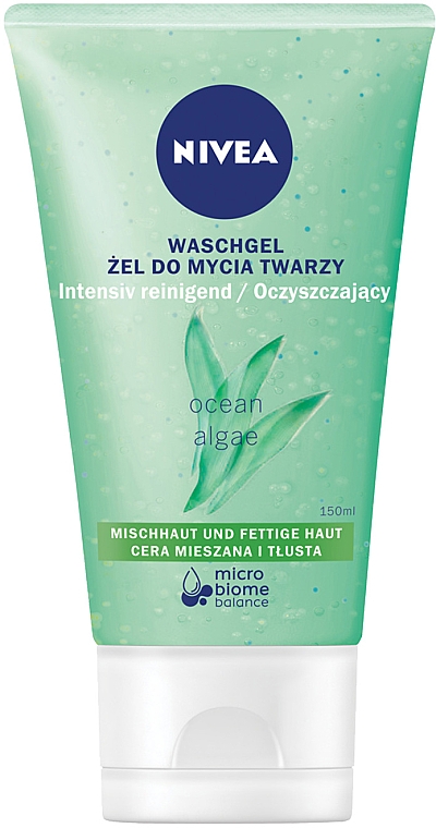 Очищуючий гель для вмивання для комбінованої шкіри - NIVEA Ocean Algae Waschgel — фото N1