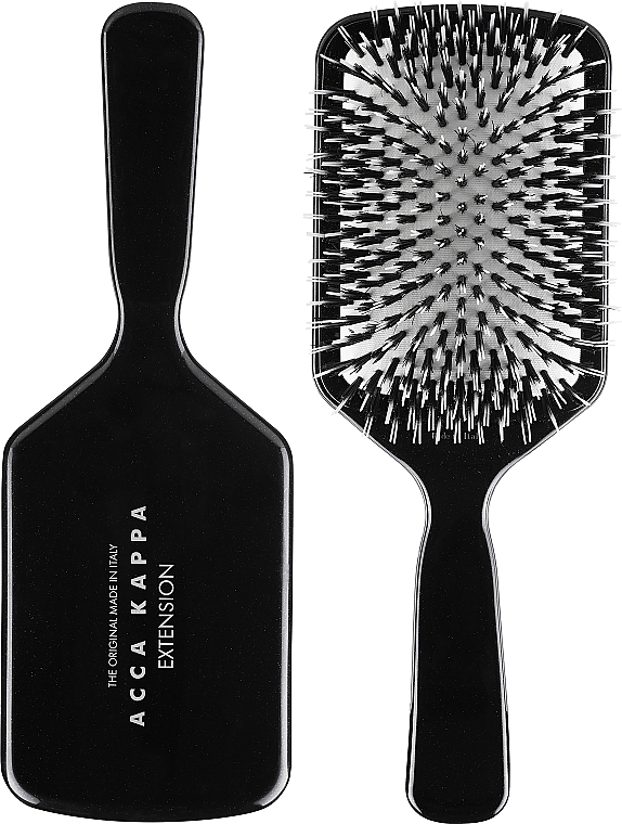 Щетка для волос, черная - Acca Kappa Hair Extension Pneumatic Paddle Brush  — фото N1