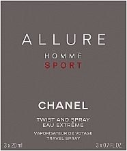 Chanel Allure Homme Sport Eau Extreme - Туалетная вода (edt/20ml + refills/2x20ml) — фото N1