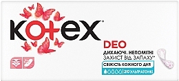Щоденні гігієнічні прокладки Normal, 20 шт. - Kotex Deo Ultraslim — фото N1