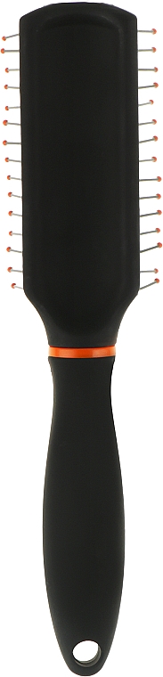 Міні-щітка для волосся прямокутної форми 18 см, помаранчева - Titania Softtouch — фото N2